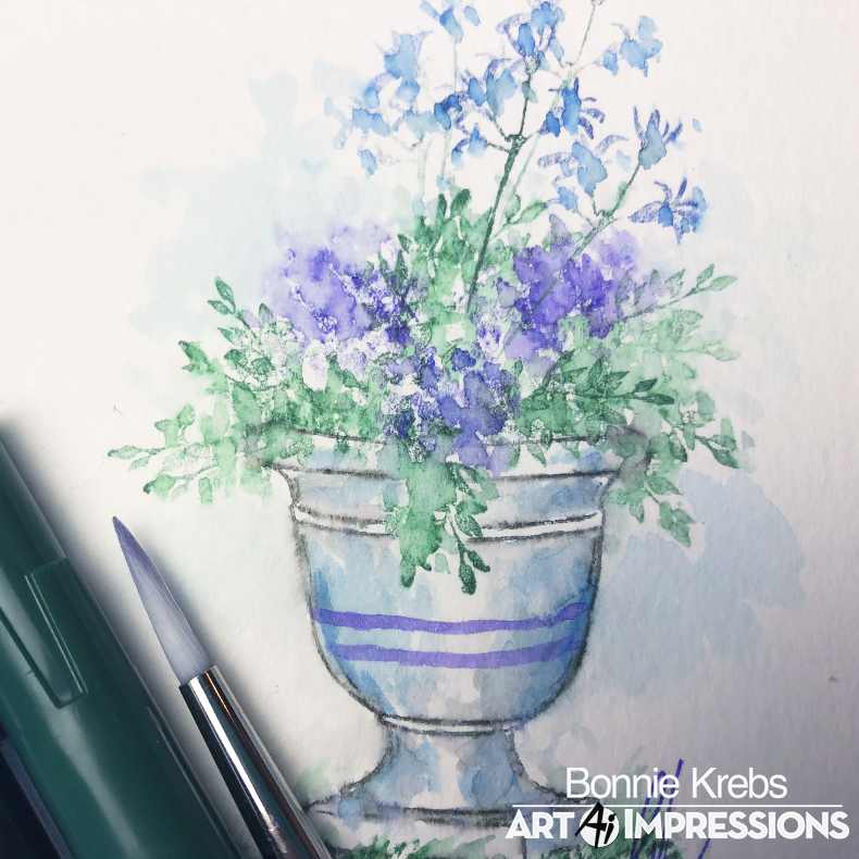 Watercolor Container 