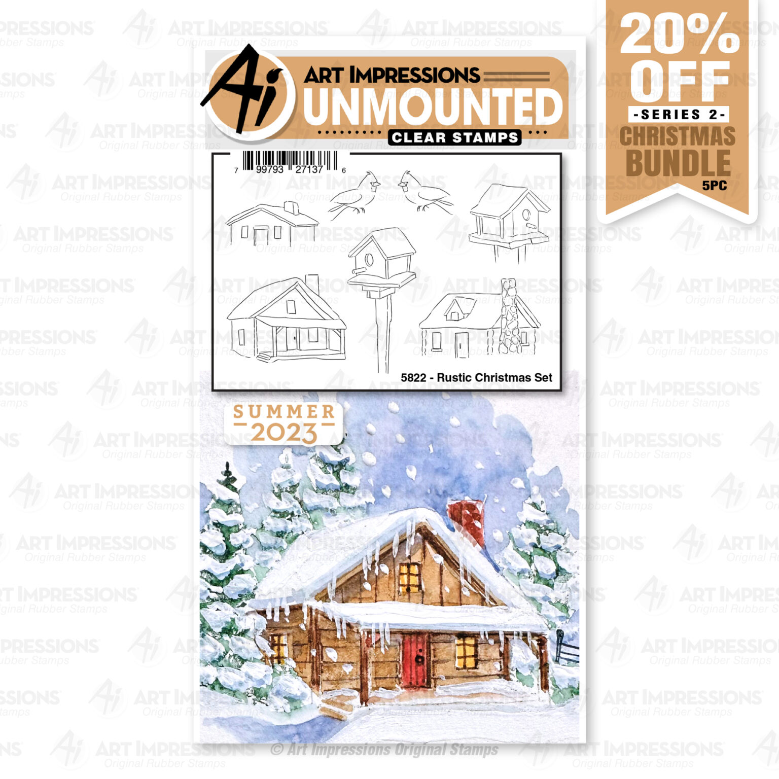 5822 – Rustic Christmas Set – Art Impressions