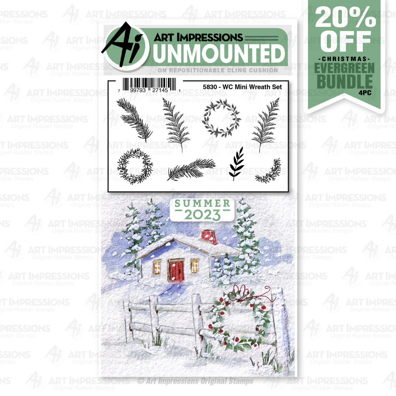 5830 – WC Mini Wreath Set – Art Impressions